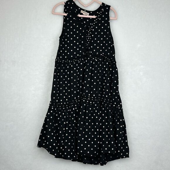 Black Polka Dot Tucker & Tate Sundress Sz Large - Picture 1 of 7
